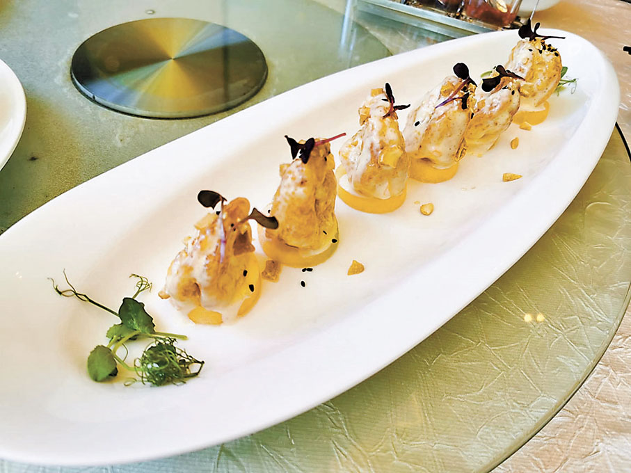 ◆哈密瓜沙汁虎蝦球