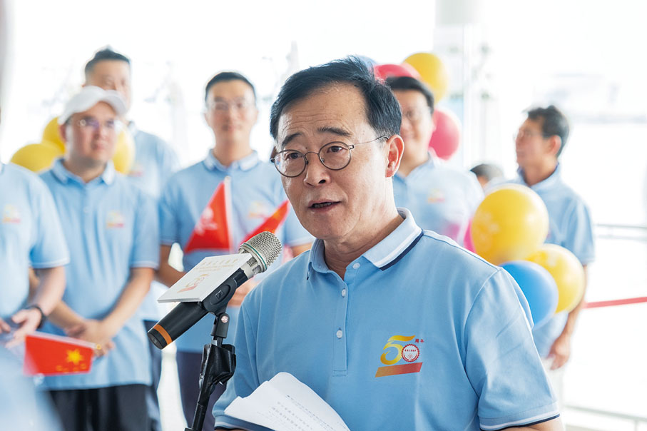 ◆ 香港工商總會主席江達可講話。