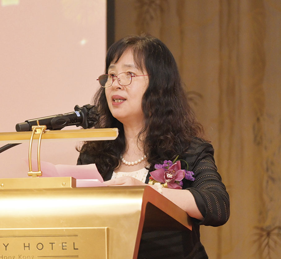 ◆ 沈紅發表致辭。