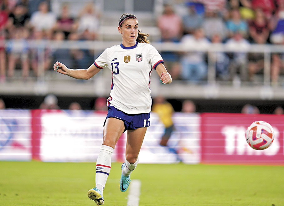 ◆美國隊冠軍功臣摩根，領軍衝擊世盃三連霸。  資料圖片