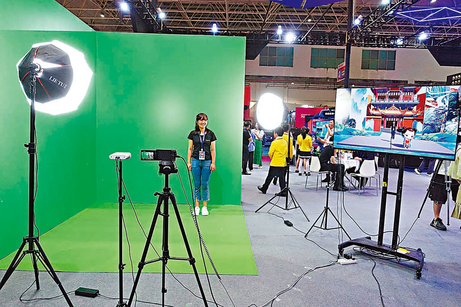 ◆ 漫博會展現各種動漫產業的技術。香港文匯報記者盧靜怡  攝