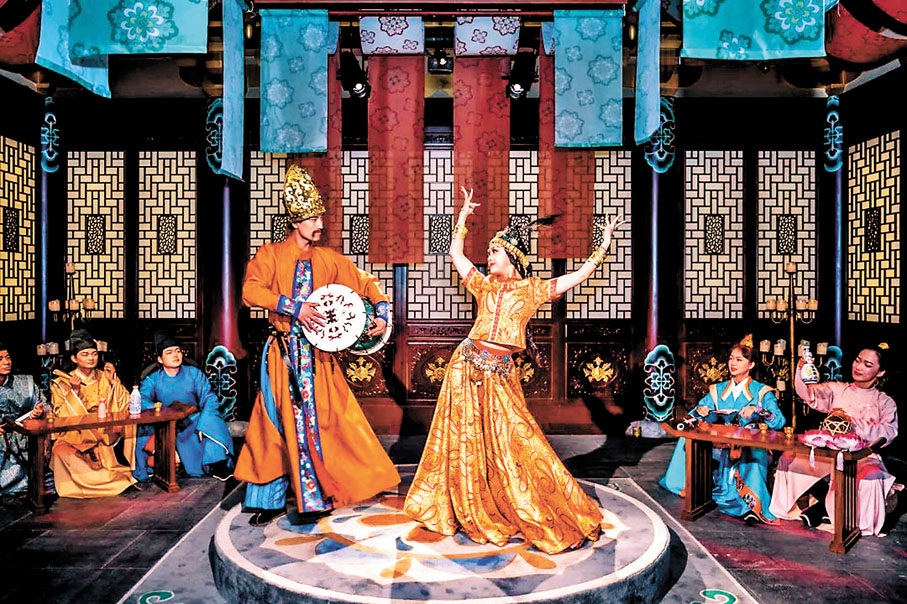 ◆西安大唐芙蓉園的胡舞。