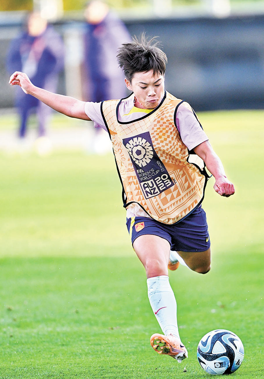 ◆王霜將是中國女足搶分的最強武器。 新華社