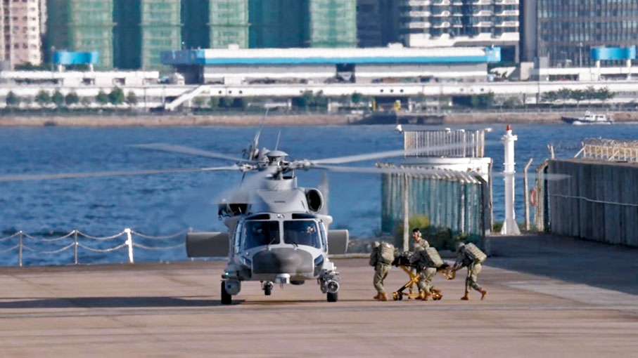 ◆此次聯合巡邏涵蓋高機動步兵、艦艇、直升機等多個兵種。