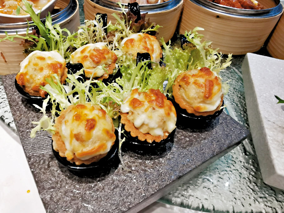 ◆愛心白汁芝士磨菇雞批