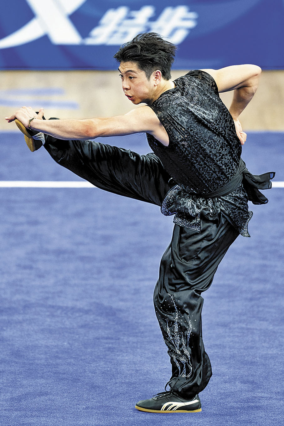 ◆中國香港選手劉子龍取得男子南拳銀牌。 香港大專體育協會圖片
