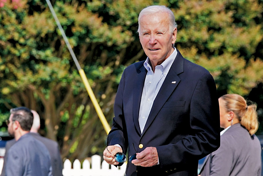 ◆美國政府的財政狀況及管治能力持續惡化是被惠譽降級的主因，總統拜登責無旁貸。美聯社