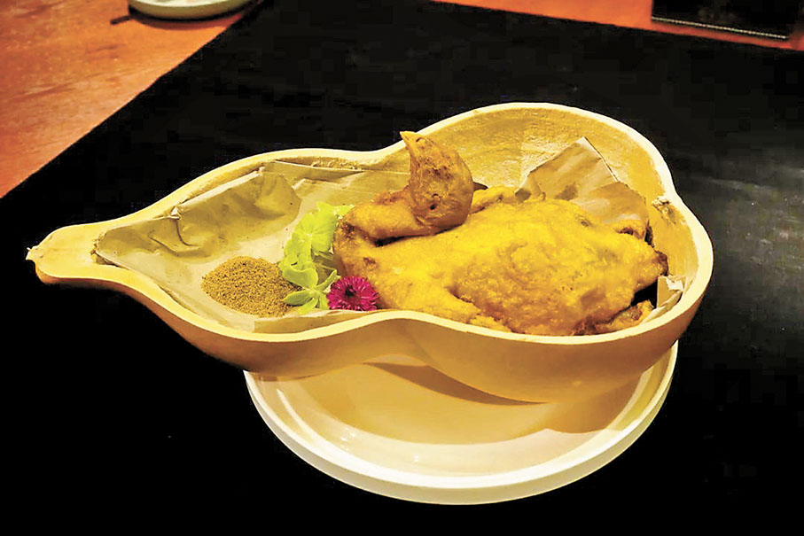 ◆「葫蘆雞」是陝菜的代表。