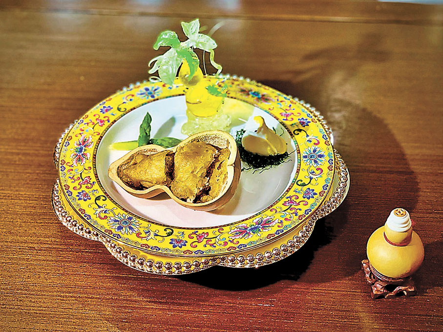 ◆長安第一名菜「長安葫蘆雞」。