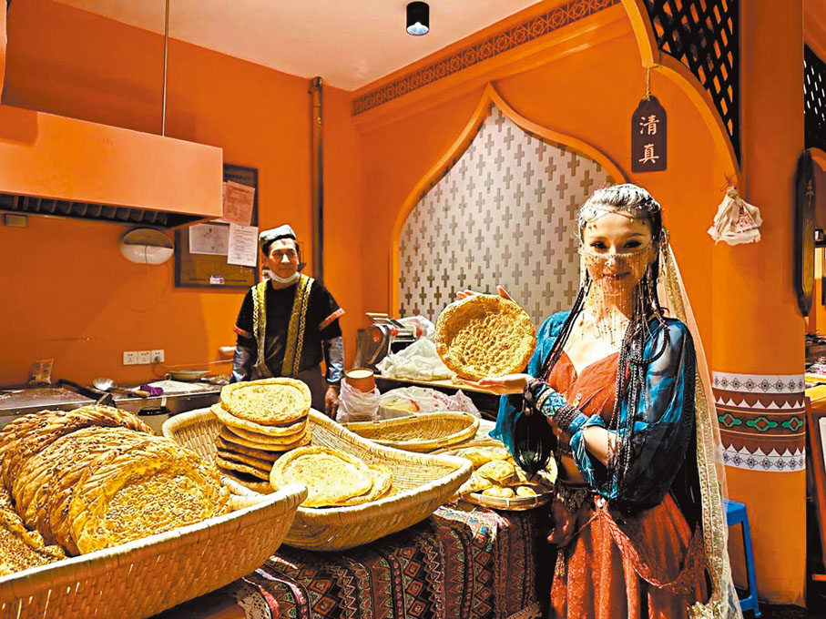 ◆胡餅香酥再現盛唐繁華場景。