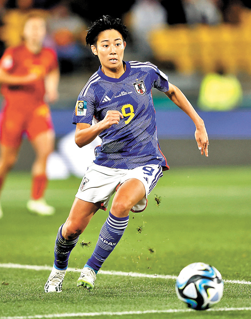 ◆日本女足在分組賽表現搶鏡。  資料圖片