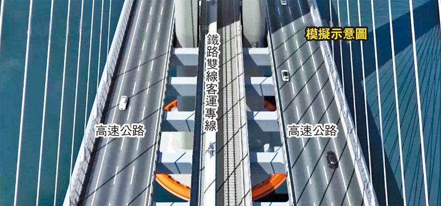 ◆近日，聯通浙江寧波至舟山的甬舟鐵路關鍵控制性工程西堠門公鐵大橋主塔開始水下結構施工，標誌着這座全長3,118米、主跨1,488米、橋面寬度68米，目前世界最大跨徑公鐵大橋、世界最寬跨海大橋全面動工。 網上圖片