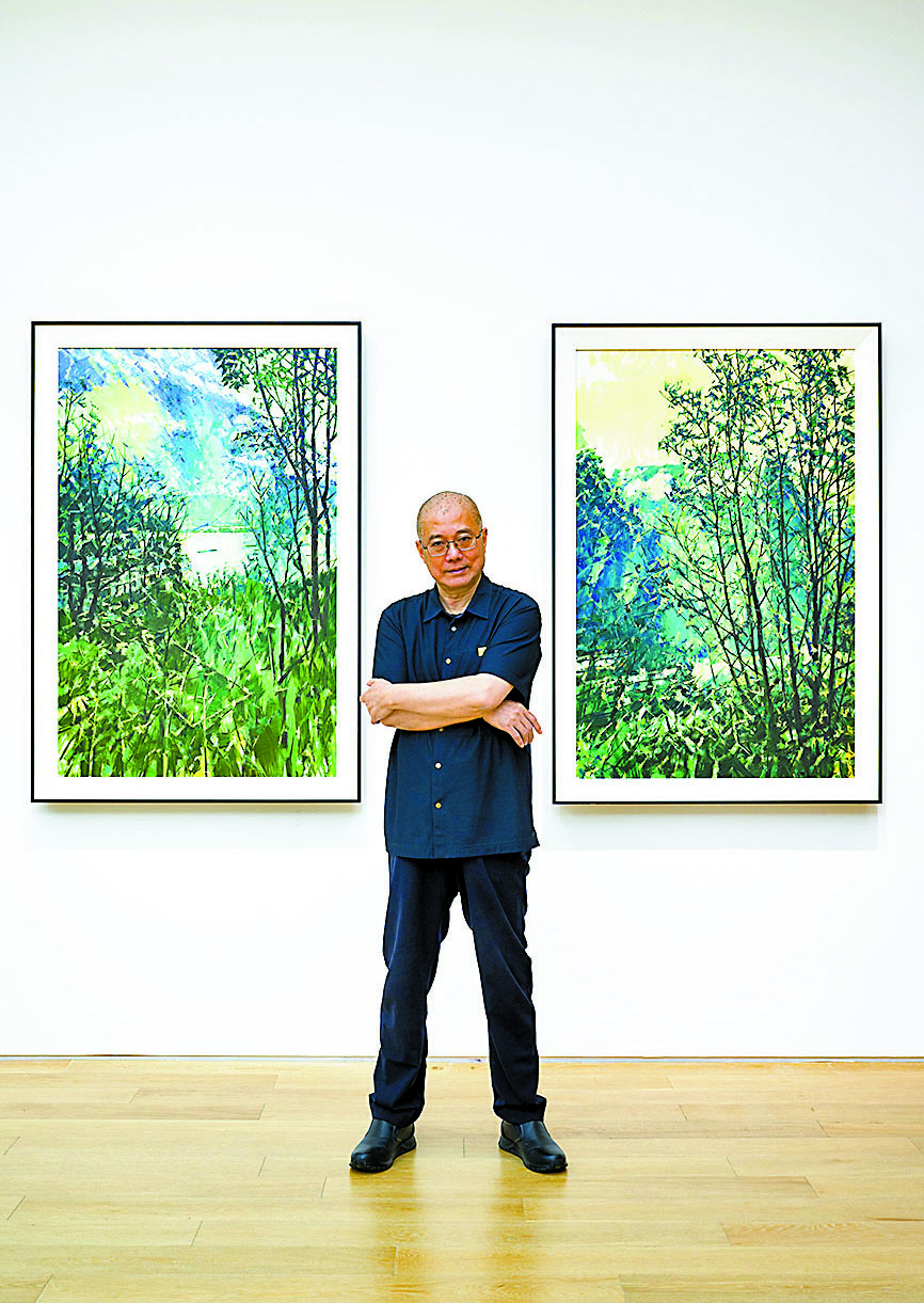 ◆許江的新作品既有江南特色，亦延續了葵園系列的滄桑。 圖片由當代唐人藝術中心提供