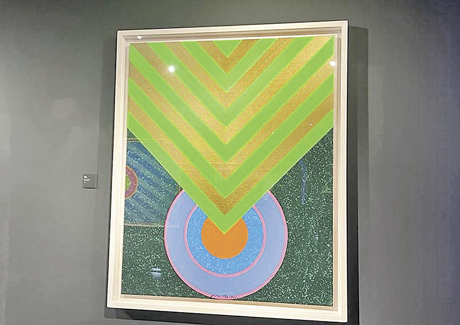 ◆抽象派畫家蕭勤的作品《光之力》