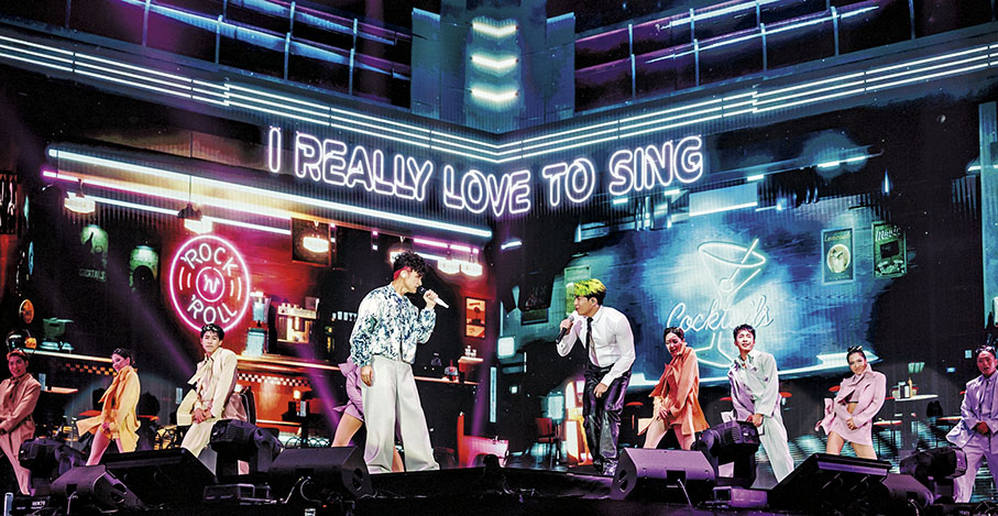 ◆基仔同Tyson Yoshi的合唱掀起當晚第一個高潮位。