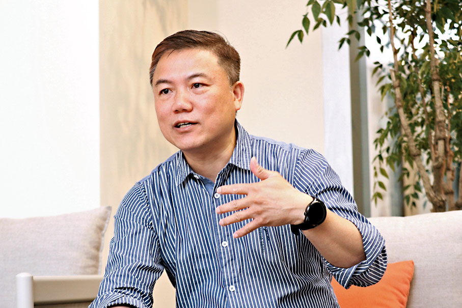 ◆VINEKO創始人梁志輝不諱言今年看不到會發生什麼事，睇唔通前景。香港文匯報記者北山彥 攝