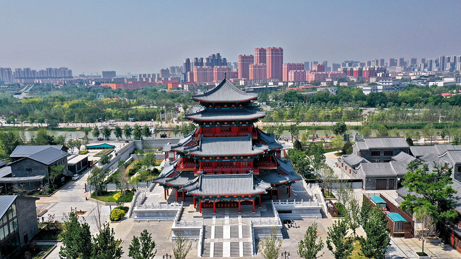 ◆滄州市京杭大運河河畔的南川樓