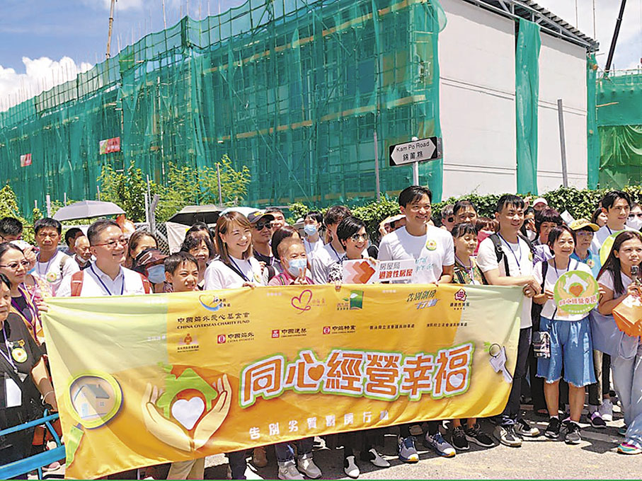 ◆何永賢昨日參加過渡性房屋項目恒莆新苑的睇樓環節。 何永賢Fb圖片