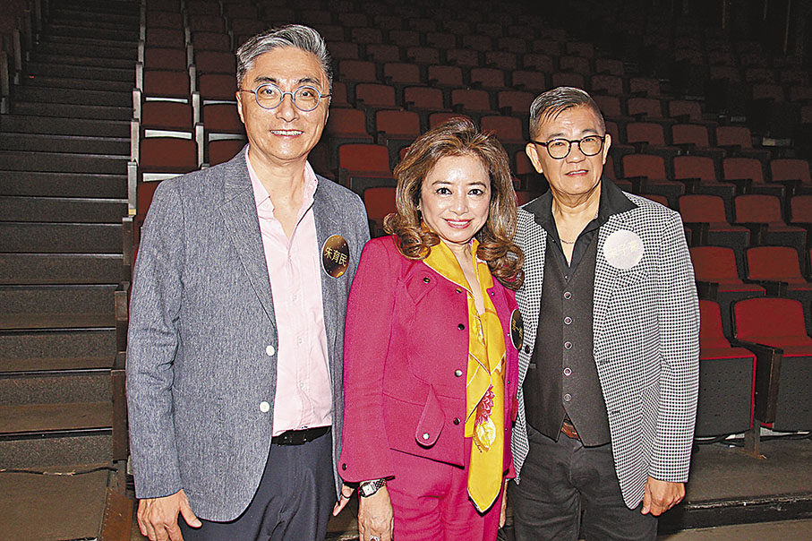 ◆左起：朱育民、張一梅和宋子豪是年紀最大的入圍參賽者。