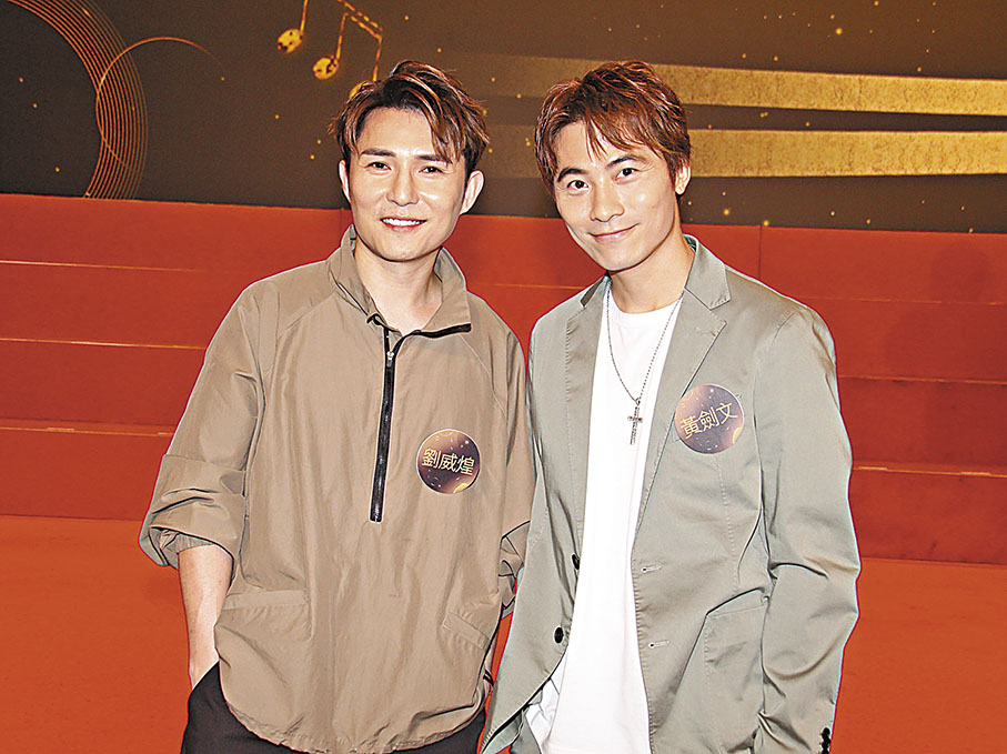 ◆劉威煌(左)與黃劍文稱與素人競爭會更有壓力。