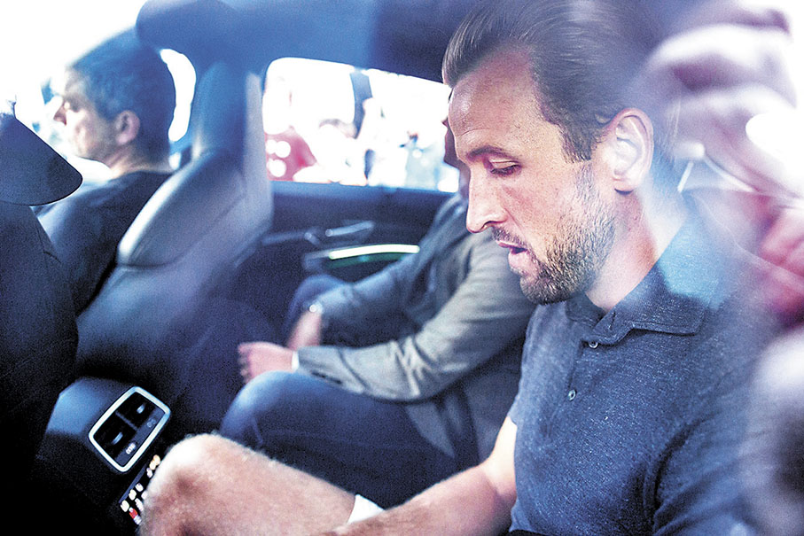 ◆卡尼日前抵達德國作體測，並已官宣加盟拜仁。  美聯社