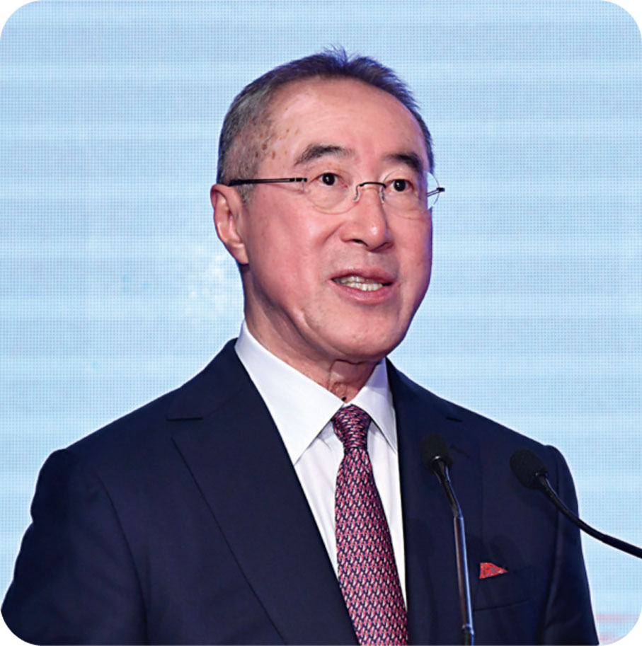 ◆唐英年發表致辭。