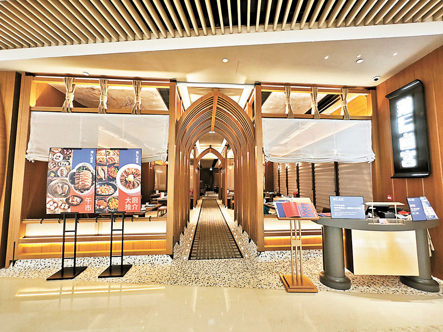 ◆餐廳裝潢大量採用船纜、船架等結構元素，營造潮州獨有的水鄉風情。