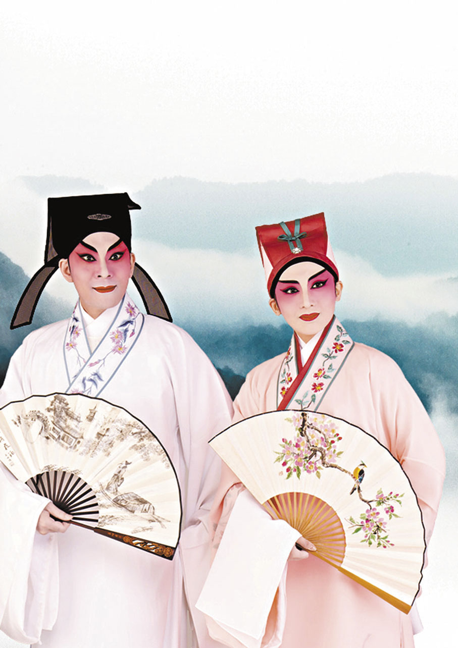 ◆梁非同(右)反串十分瀟灑。