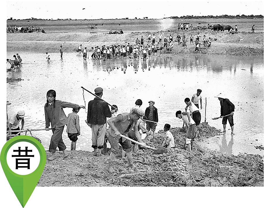 ◆「引松工程」當年老照片。