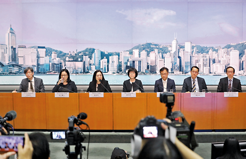 ◆昨日，香港特別行政區政府多個部門舉行聯合記者會，公布加強保障日本進口食物安全措施。香港文匯報記者萬霜靈  攝