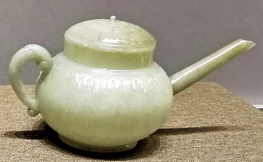 ◆17至18世紀莫臥兒王朝青玉長流壺