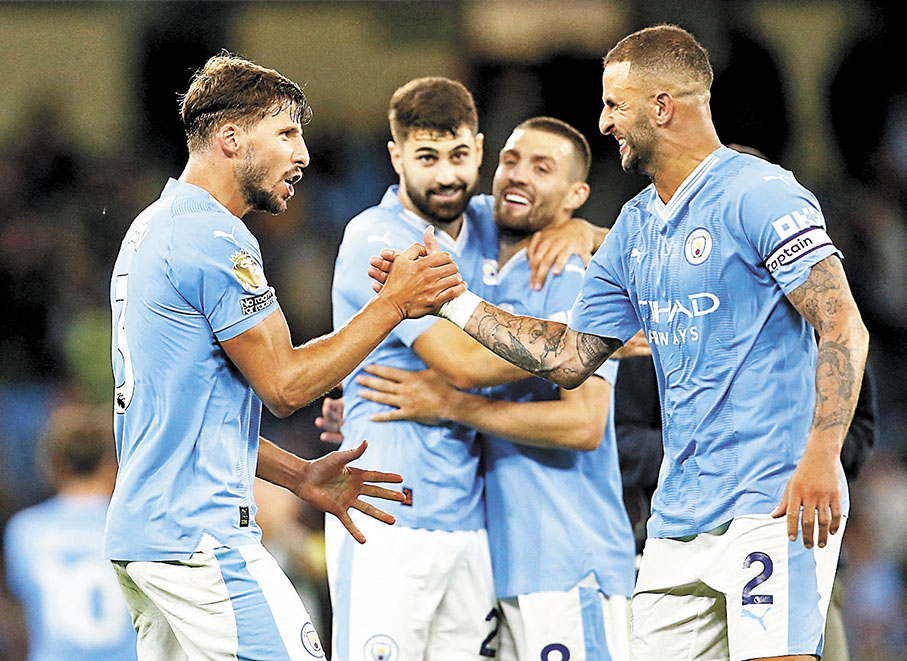 ◆曼城開季表現不俗。  資料圖片