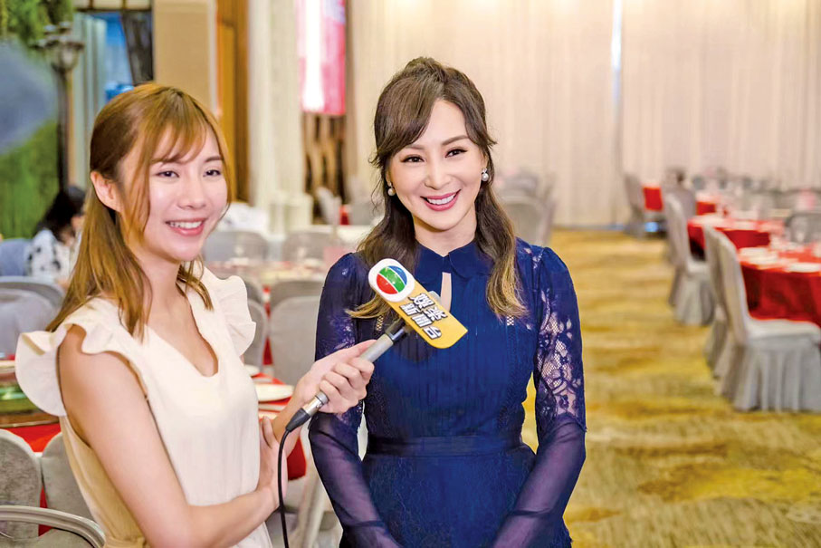 ◆ 活動大使羅霖接受記者採訪。