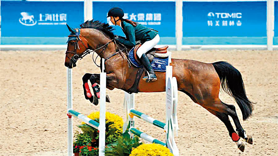 ◆桐廬馬術中心推出的「亞運馬術智能化系統」。  杭州亞組委供圖