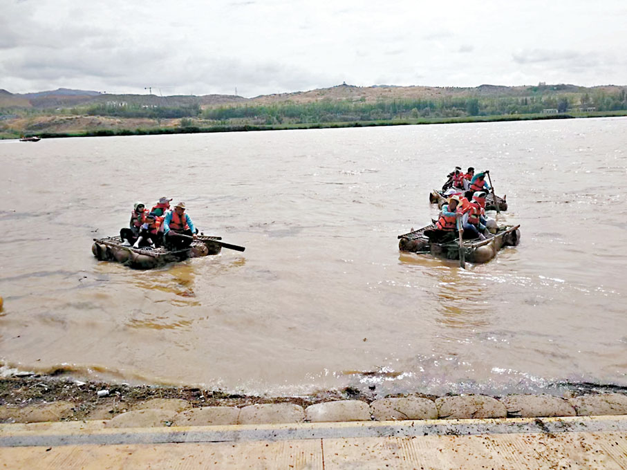◆古老的渡河工具羊皮筏