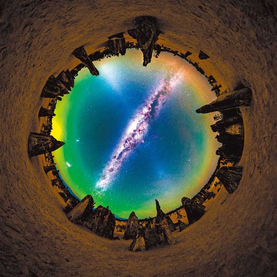 ◆《南天夜空「宇宙水晶球」》。董書暢 攝