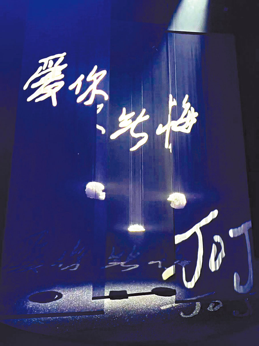 ◆作品：《沿途有你 All Along With》——只要你我記得，便是永恆。藝術形式：結晶裝置藝術