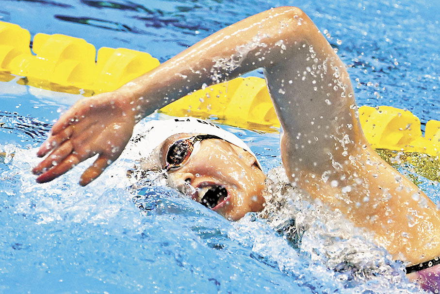 ◆李冰潔有「女版孫楊」之稱。 資料圖片