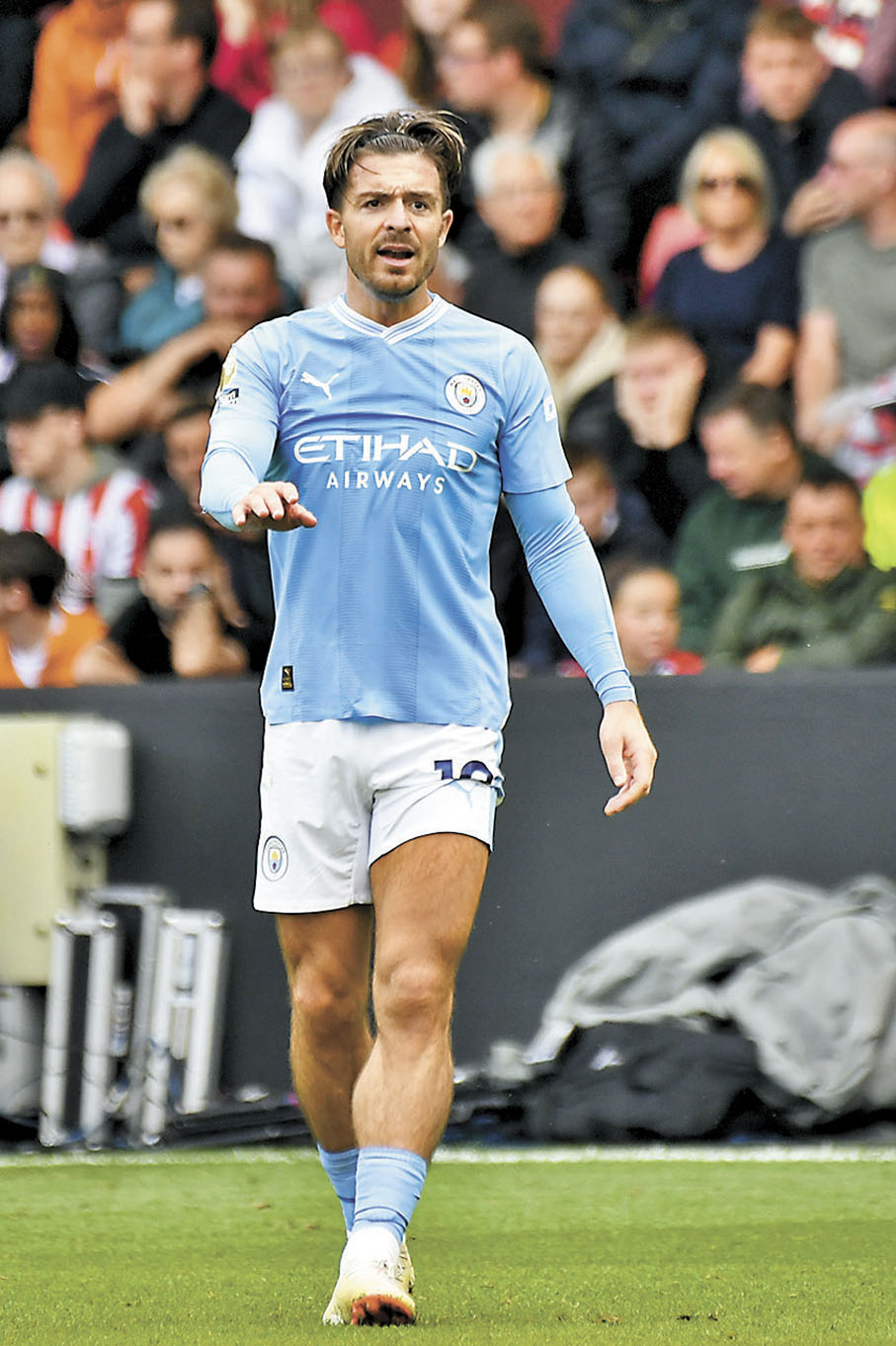 ◆曼城翼鋒基亞利殊在季初已狀態大勇。  資料圖片