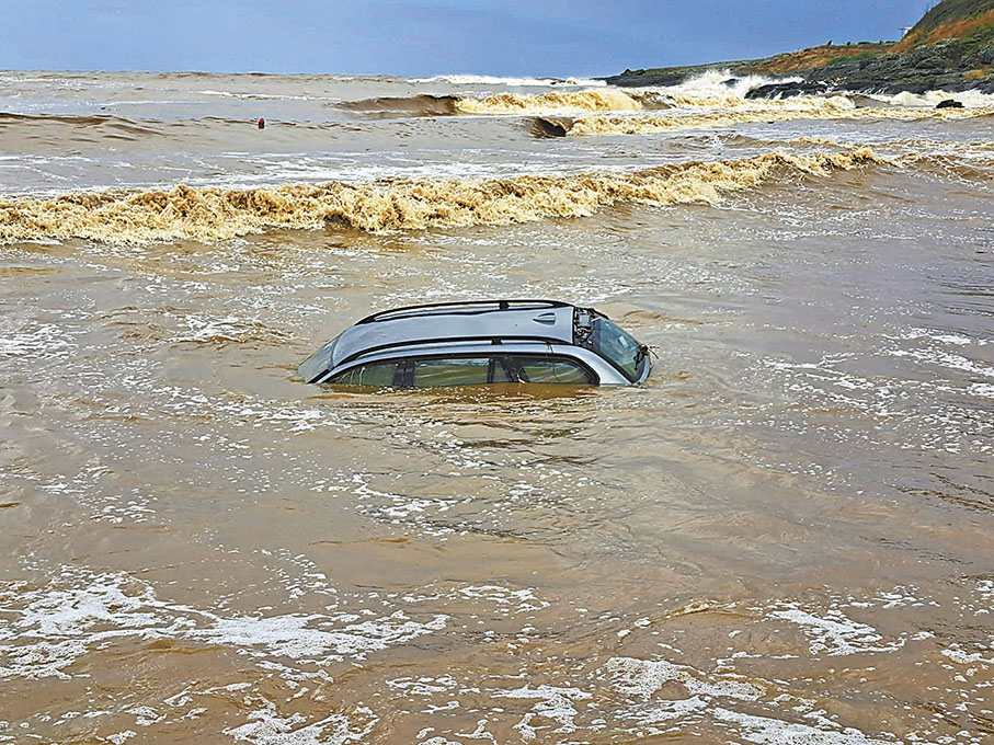 ◆希臘色薩利地區被洪水淹沒。新華社