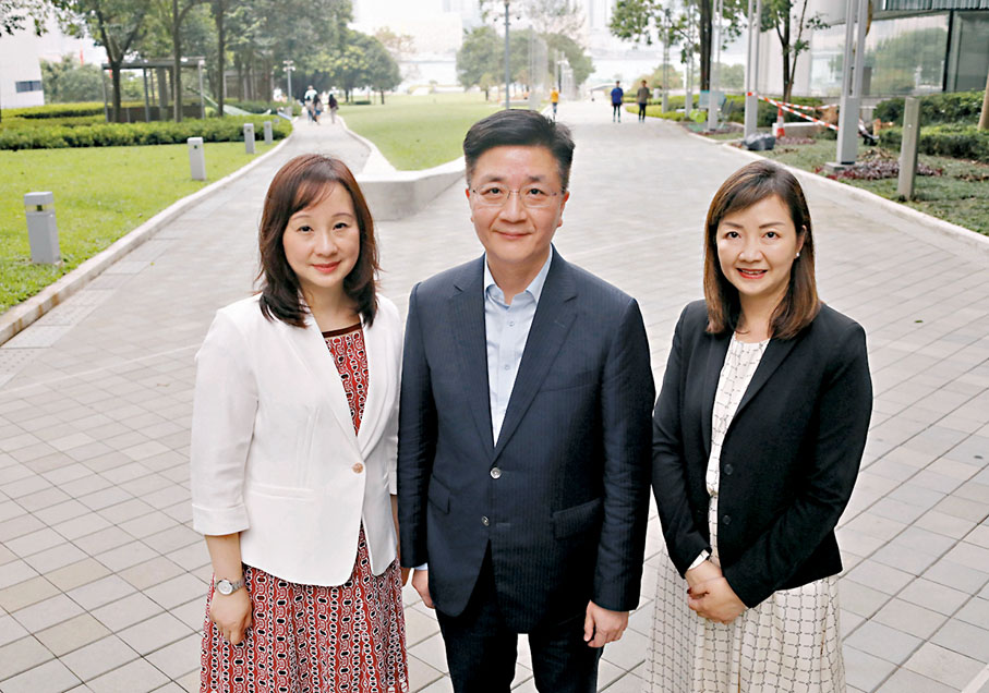 ◆左起：李婉心、葉柏強、鍾麗金。香港文匯報記者郭木又  攝
