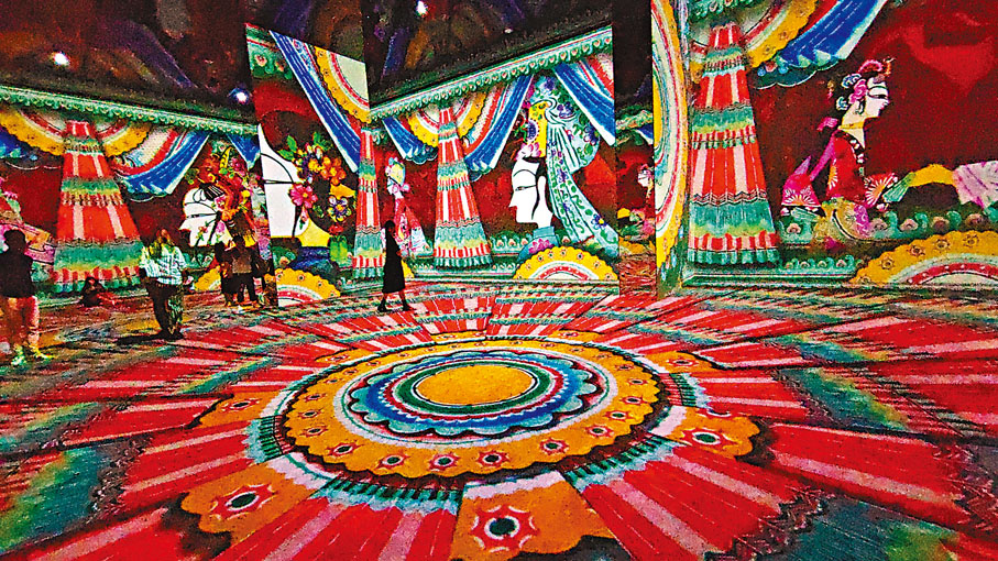 ◆中國皮影戲融入當代數碼化的沉浸式光影舞台