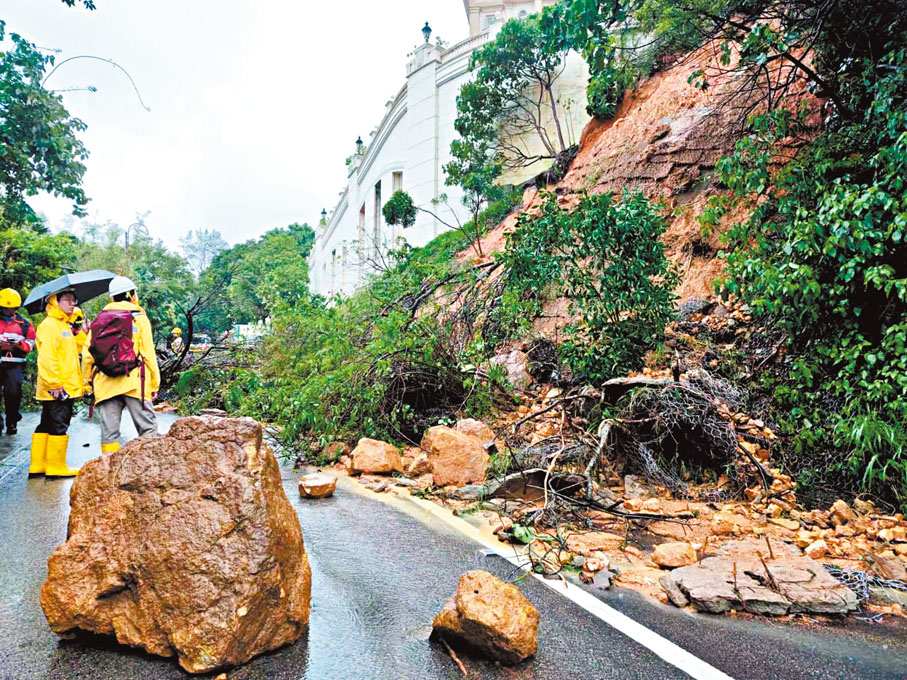 ◆ 區議員楊哲安協調政府各部門派出大型機械前往清理。