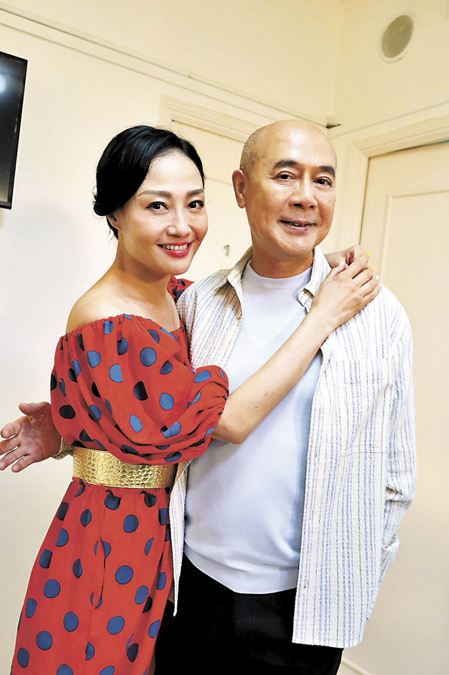 ◆楊玉梅與李成昌以熒幕夫妻檔亮相宣傳。