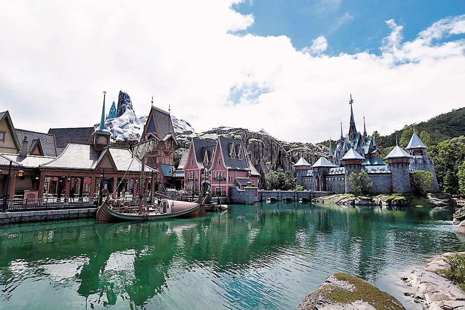 ◆香港迪士尼樂園新主題園區「魔雪奇緣世界」將在11月20日開幕。香港文匯報記者涂穴 攝