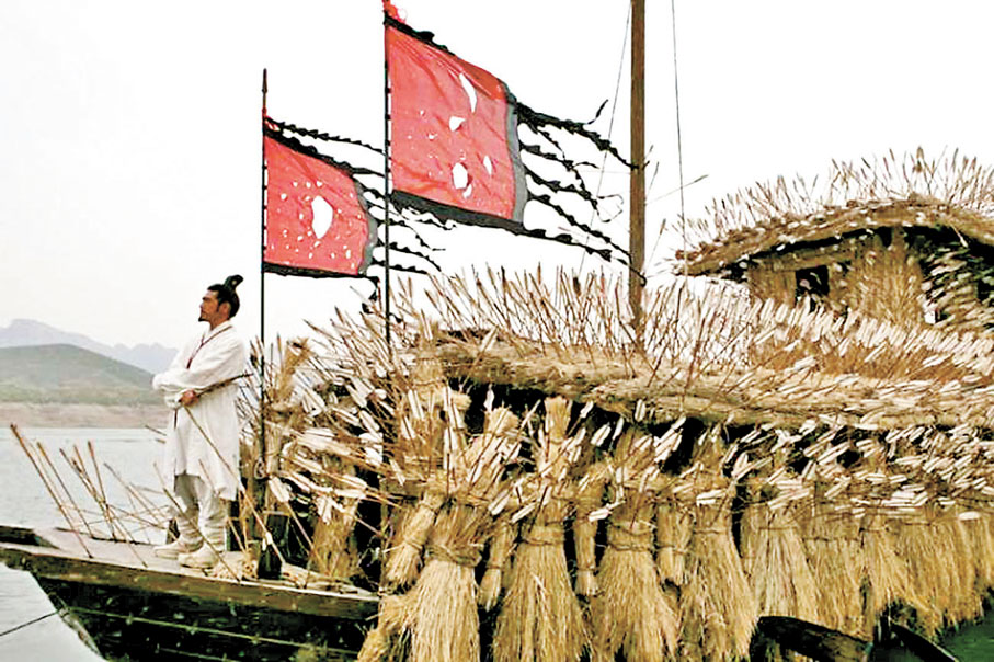 ◆ 影視作品中的「草船借箭」。 網上圖片