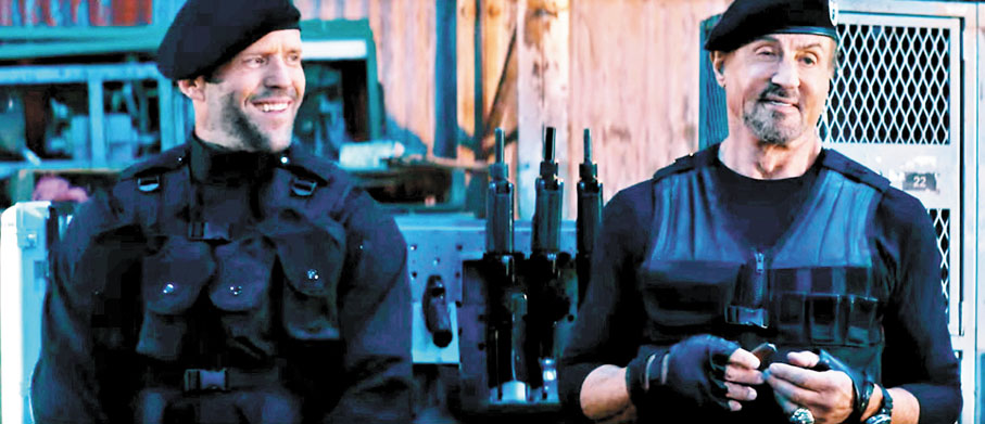 ◆積遜史特咸與史泰龍都是動作巨星。