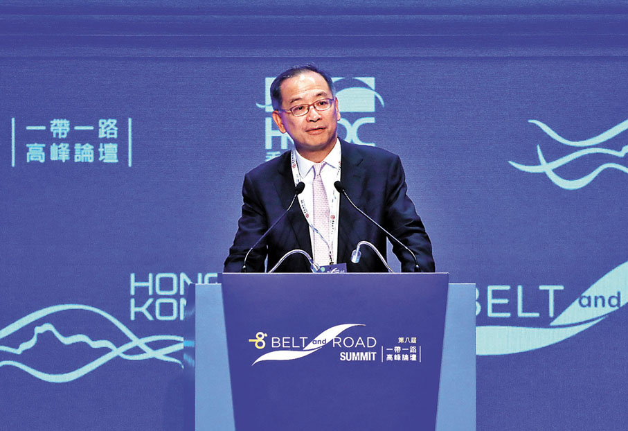 ◆金管局總裁余偉文指，香港是綠債樞紐。 香港文匯報記者萬霜靈  攝