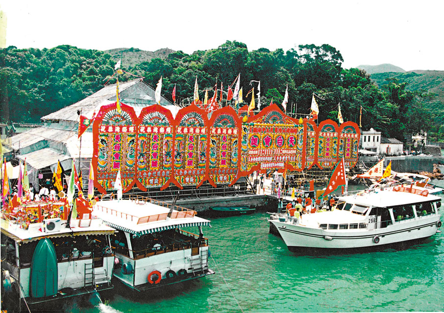 ◆張雪英曾經統籌搭建的傳統戲棚。 康文署提供