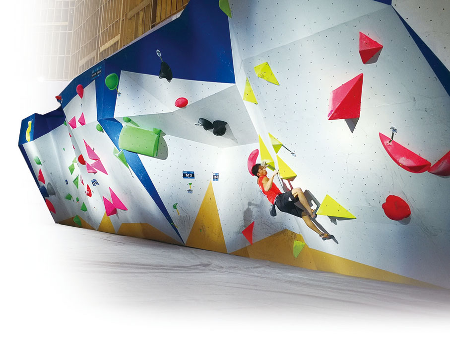 ◆在安龍縣篤山鎮舉行的全國攀岩錦標賽。